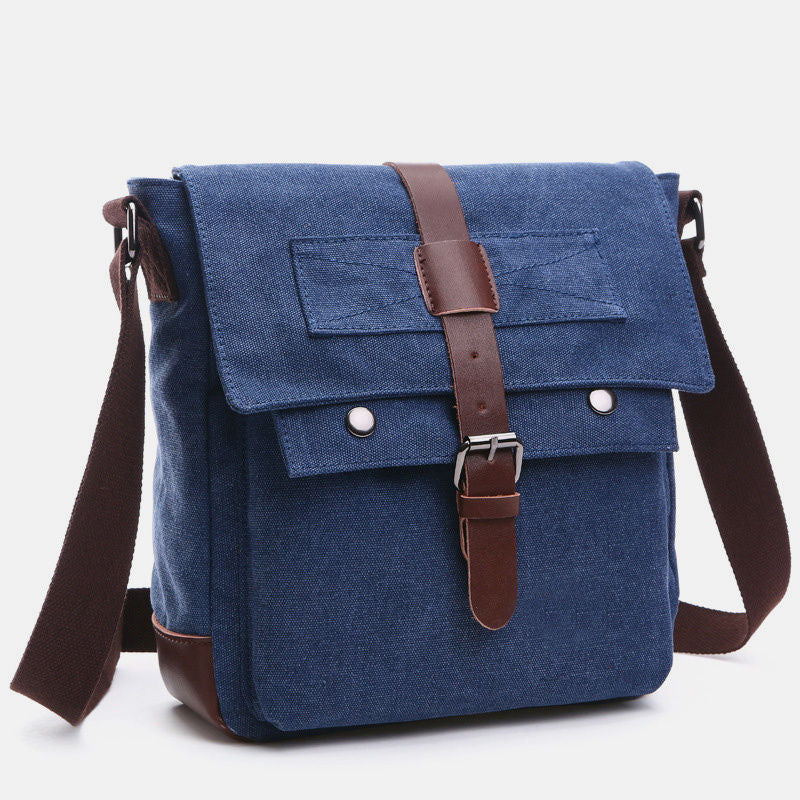 Multi-Pocket Retro Business Messenger Bag