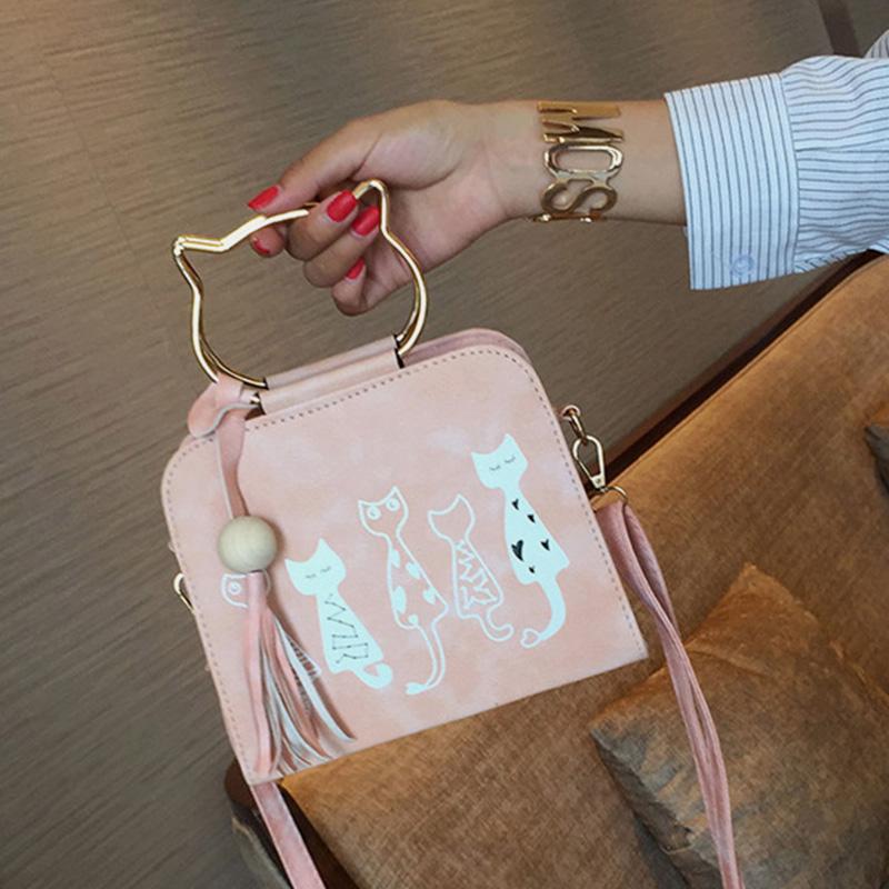 Cute Cat Paw Handbag Multi-carry Crossbody Bag