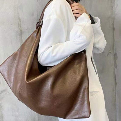 Leather Tote for Women Hobo Handbag Shoulder Bag with Crossbody Strap