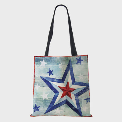 Tote For Women American Flag Printing Multiple Pattern Shoulder Bag