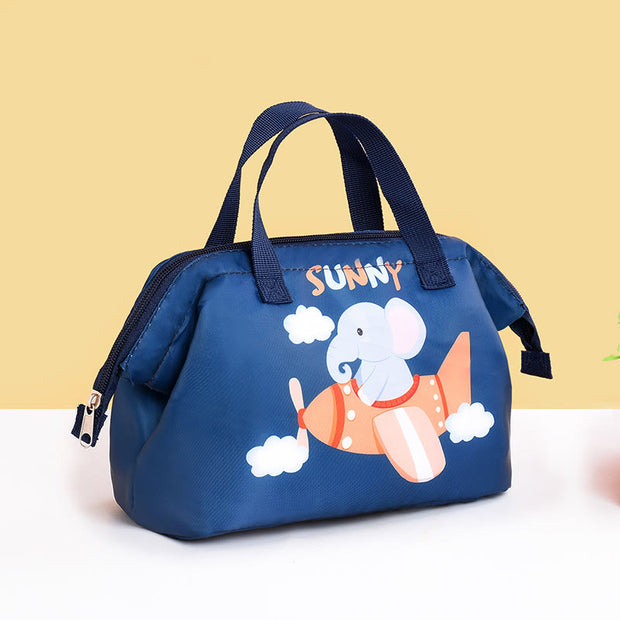 Cartoon Lunch Bag For Students Thickened Aluminum Foil Insulation Handbag