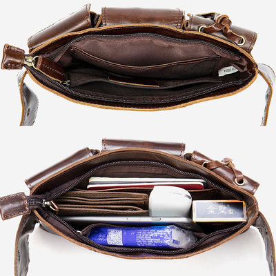 Multi-Pocket Large Capacity Vintage Waist Bag