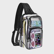 Sling Bag For Outing Sports Multi Function Transparent PVC Daypack