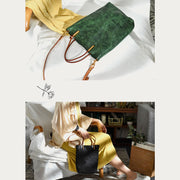 Handmade Crossbody Bag For Women Retro Simple Texture Shouder Bag