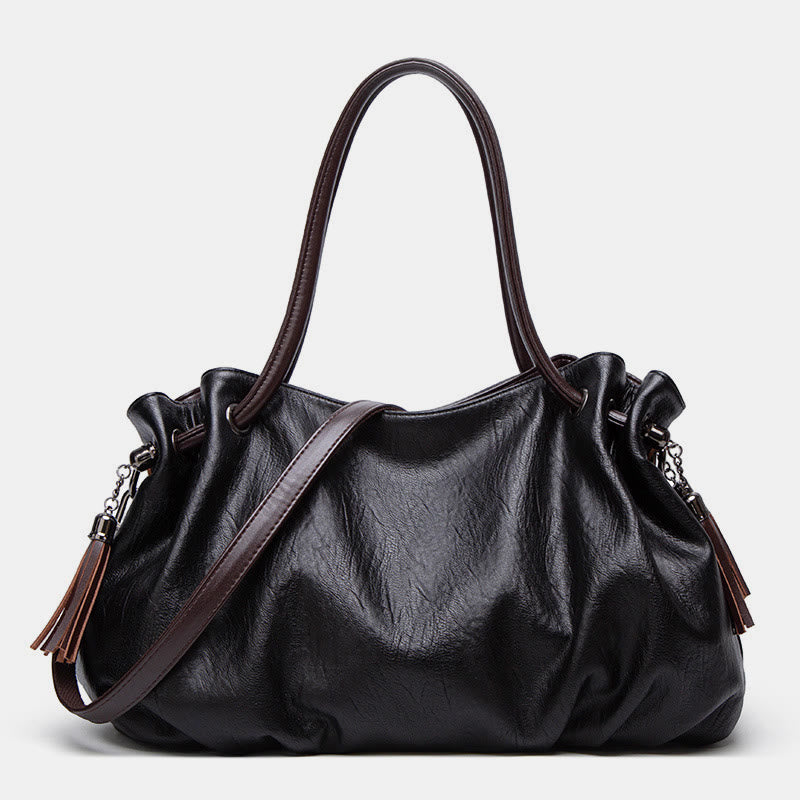 Classic Shoulder Bag For Women Commuter Large Crossbody Leather Bag