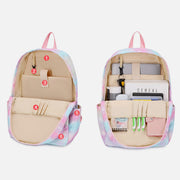 Unicorn School Backpack for Girls Kids Elementary Bookbag Lunch Bag Set