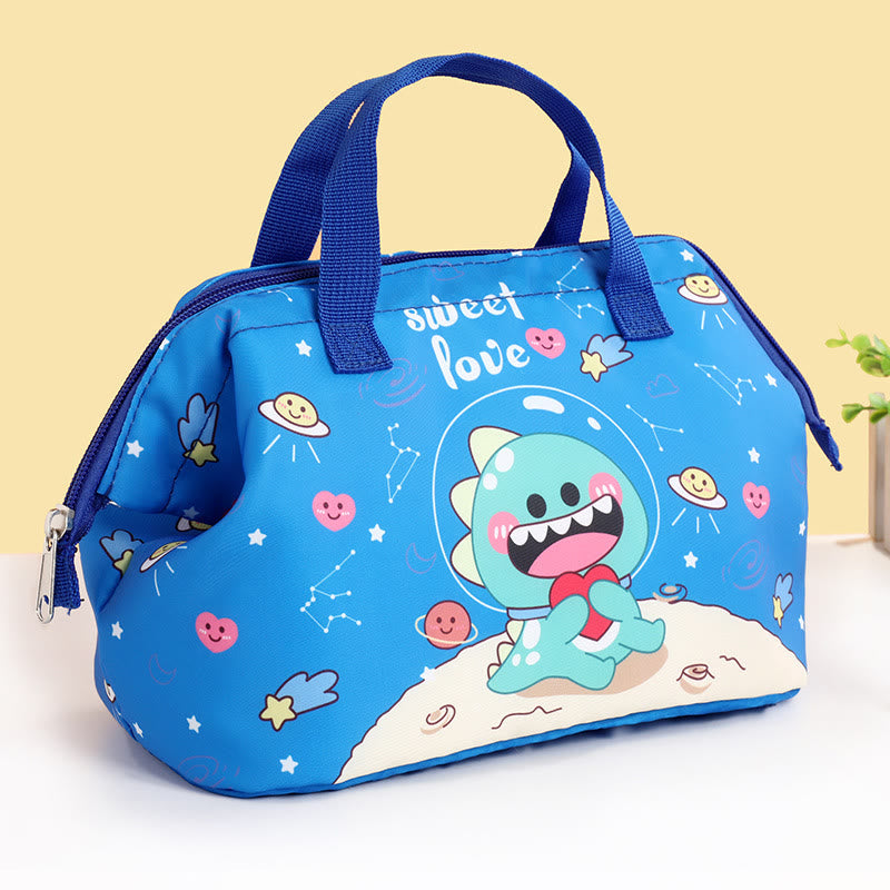 Cartoon Lunch Bag For Students Thickened Aluminum Foil Insulation Handbag