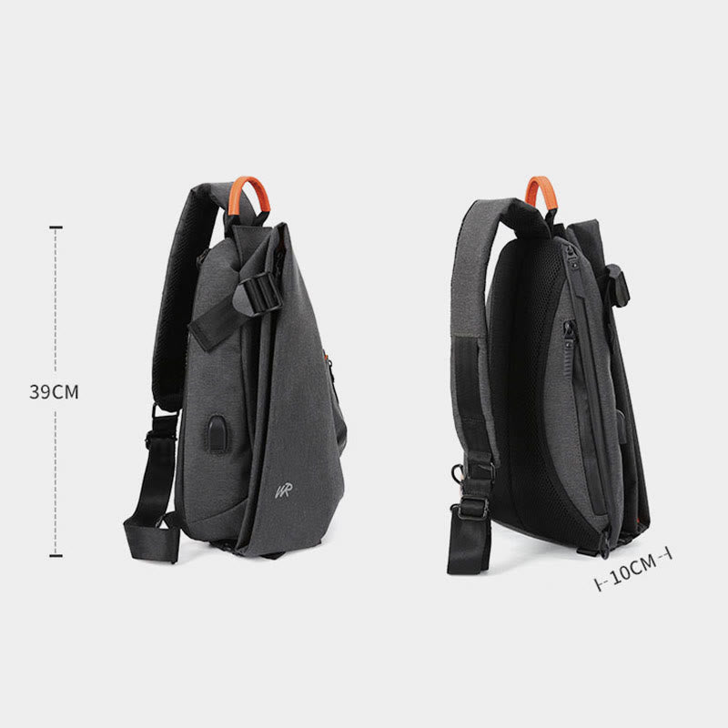 Sling Bag For Men Casual Multifunctional Large Capacity Chest Bag