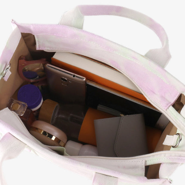 Canvas Tote For Women Commuter Ethnic Strap Crossbody Handbag