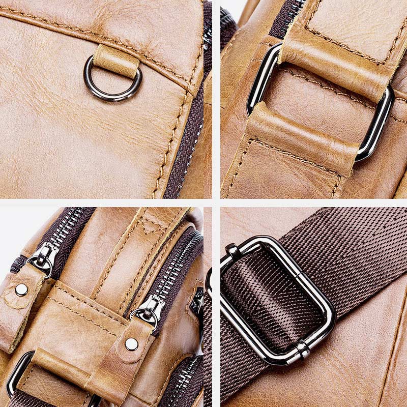 High Quality Retro Multi-Pocket Business Crossbody Bag