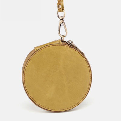 Genuine Leather Cute Retro Round Coin Purse