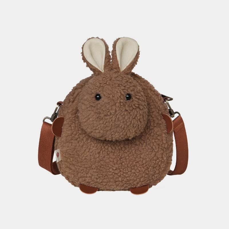 Cute Plush Bunny Crossbody Bag Fluffy Rabbit Shoulder Bag Handbags