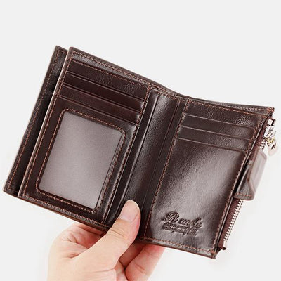 RFID Large Capacity Multi Card Leather Wallet