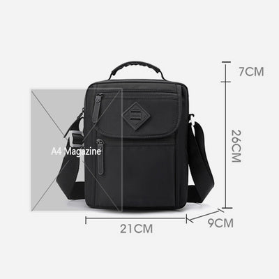 Portable Nylon Crossbody Handbag For Men Minimalist Shoulder Purse