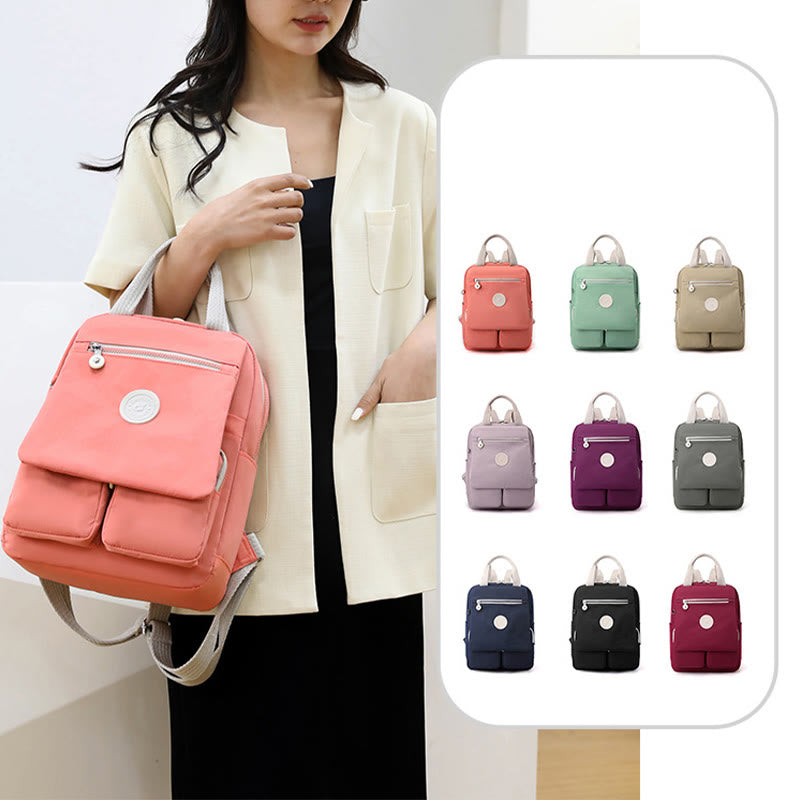 Backpack For Women Summer Leisure Shopping Large Capacity Nylon School Bag