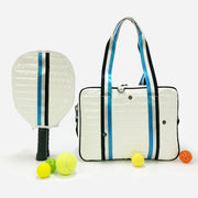 Pickleball Racket Bag For Sports Down Cotton Striped Crossbody Bag