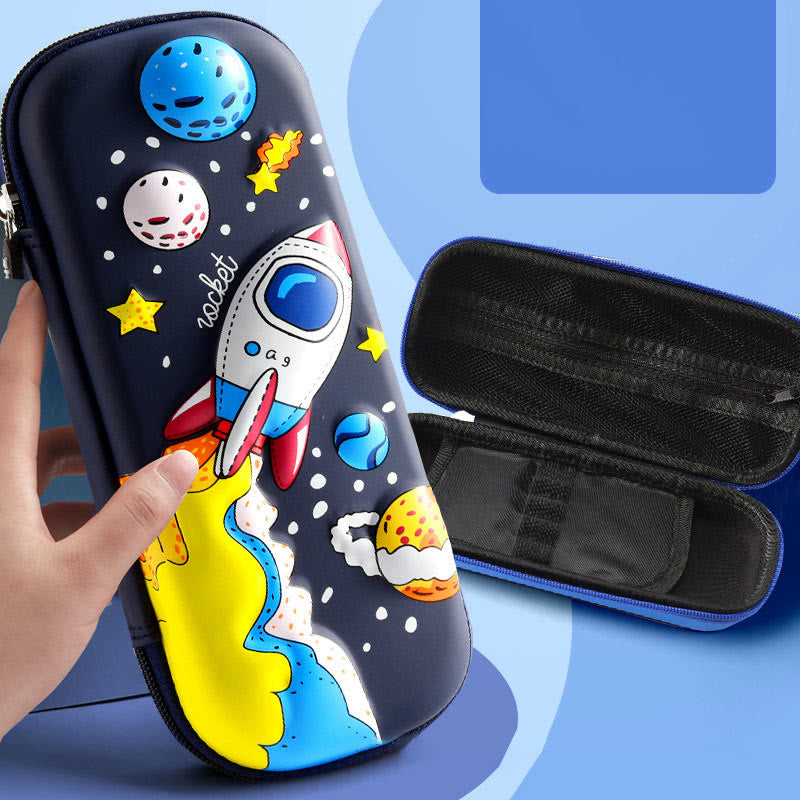 Pencil Case For Kids Astronaut Pattern Cute School Case