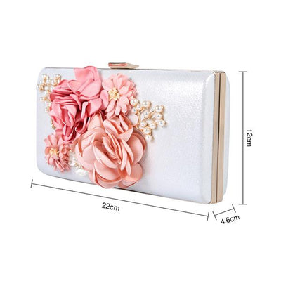 Floral Evening Clutch Bag