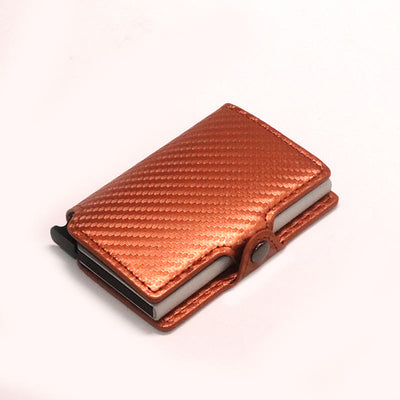 RFID Mini Slim Wallet With Metal Card Case