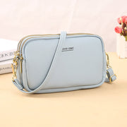 Triple Compartment Phone Bag For Women Large Space Crossbody Bag