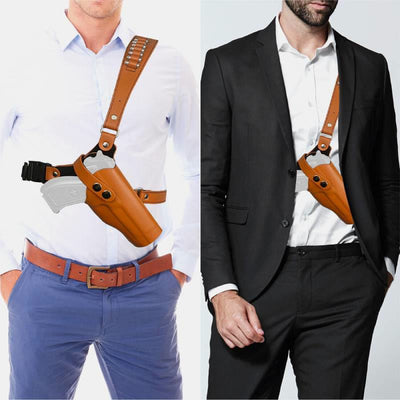 Universal Genuine Leather Holster Adjustable Underarm Shoulder Holster