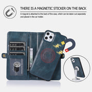 Multifunctional Leather Detachable Wallet Phone Case Magnetic Case Cover for iPhone