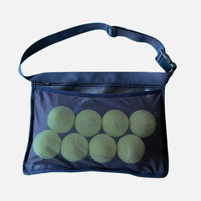 Tennis Ball Mesh Bag For Teens Adjustable Storage Belt Bag