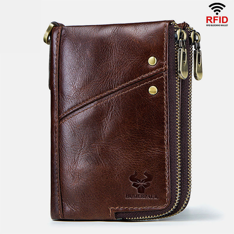 RFID Anti-theft Multi-slot Bifold Wallet