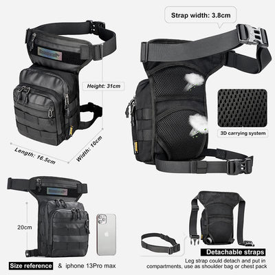 Leg Bag For Men Travel Outdoor Motorcycling Multi Functional Bag