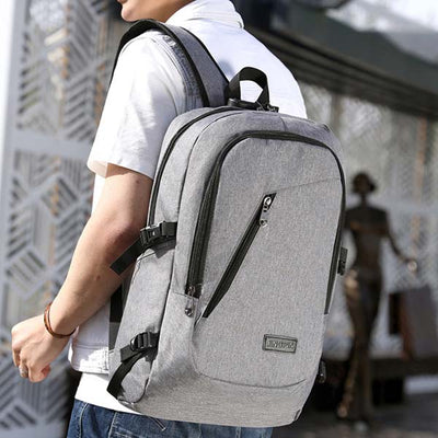 Anti-theft Travel Business Backpack with Lock and USB Charging Port