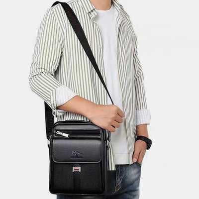 Messenger Bag for Men Lightweight Waterproof Travel Rivet Crossbody Bag