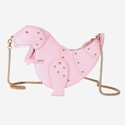 Women Mini Crossbody Bag Cute Dinosaur Shape Chain Strap Crossbody Shoulder Bag