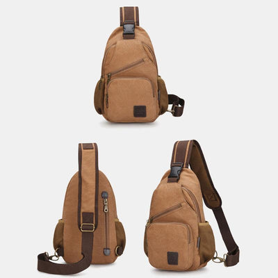 Limited Stock: Canvas Outdoor Casual Large Capacity Crossbody Bag Chest Bag