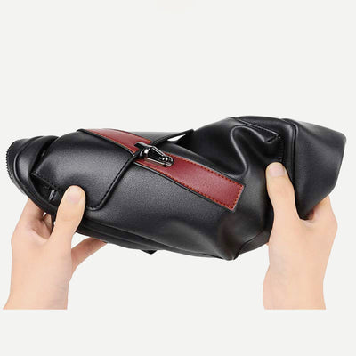 Messenger Bag for Men Soft PU Leather Casual Crossbody Handbag