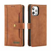 iPhone 13 12 11 Wallet Case Flip Magnetic PU Leather Cover with Kickstand Card Slot