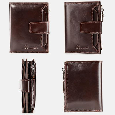 RFID Large Capacity Multi Card Leather Wallet