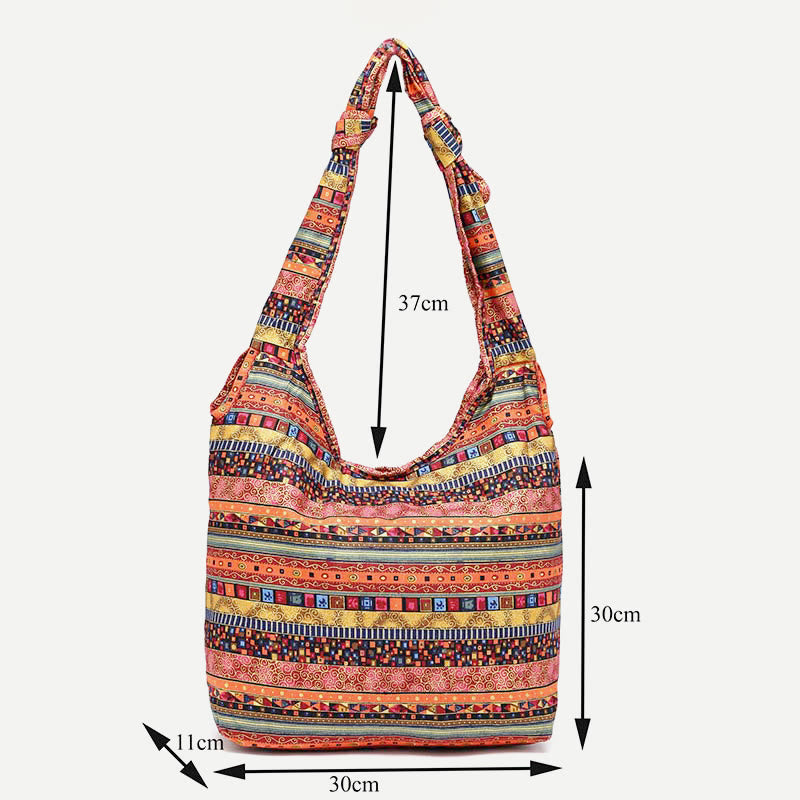 Shoulder Bag for Women Large Capacity Colorful Canvas Crossbody Bag