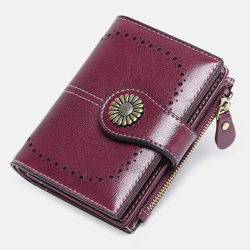 RFID Vintage Large Capacity Genuine Leather Wallet