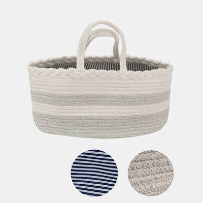 Storage Bag For Home Splicing Cotton Diaper Division Compartments Detachable Basket