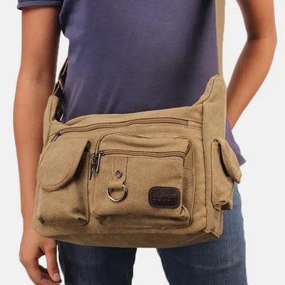 Wear-Resistant Large Capacity Vintage Crossbody Bag