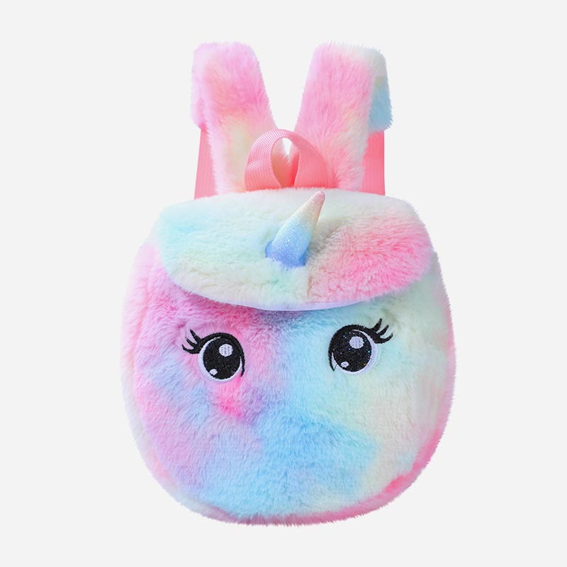 Backpack For Women Unicorn Furry Cute Cartoon Toddlers Kids Schoolbag