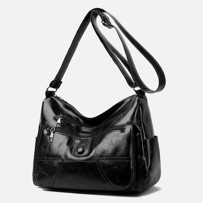 Multiple Compartment Shoulder Bag For Lady Commuting Elegant Crossbody Purse