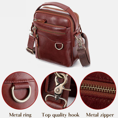 Multifunctional Genuine Leather Handbag Crossbody Bag