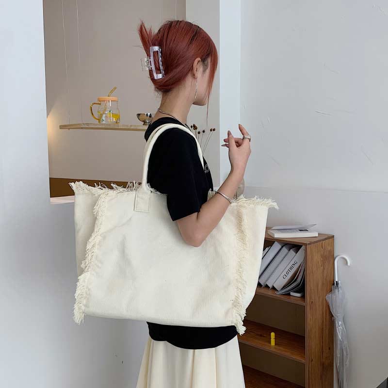 Tote Bag for Women Simple Large Capacity Canvas Shoulder Bag