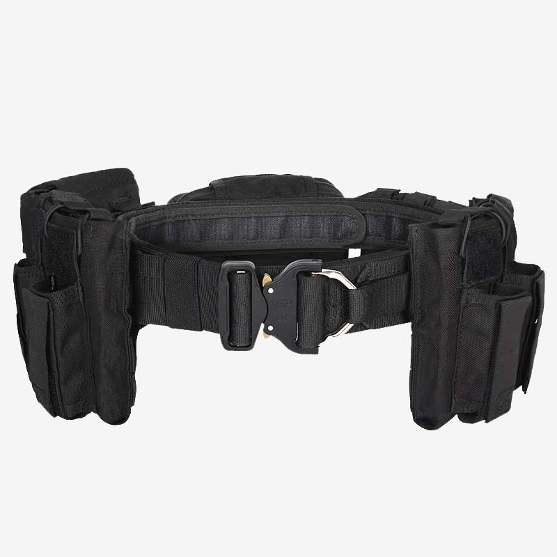 Tactical Belt For Outdoor Patrol Multifunctional Detachable Nylon Waist Bag