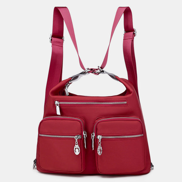 Multi-Carry Waterproof Daypack 3 Way Use Convertible Backpack Crossbody Shoulder Bag