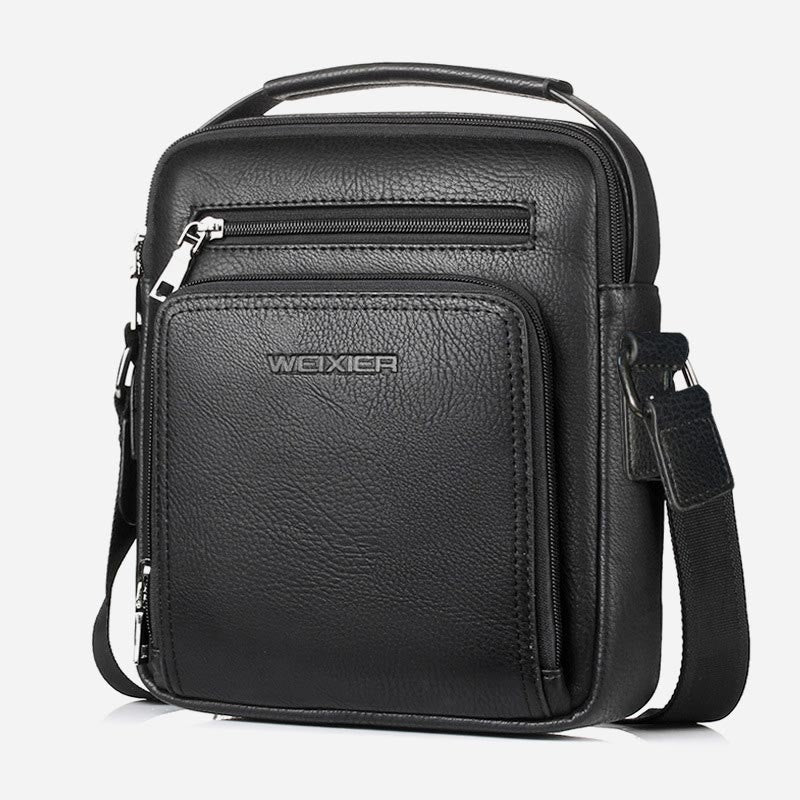 Messenger Bag for Men Casual PU Leather Crossbody Shoulder Bag