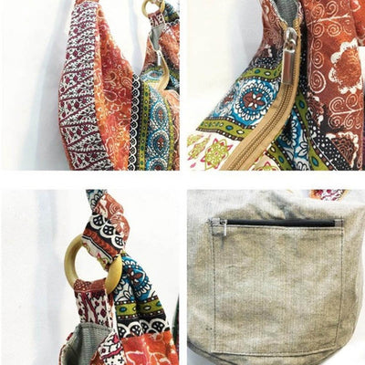 Women's Floral Ethnic Style Tote