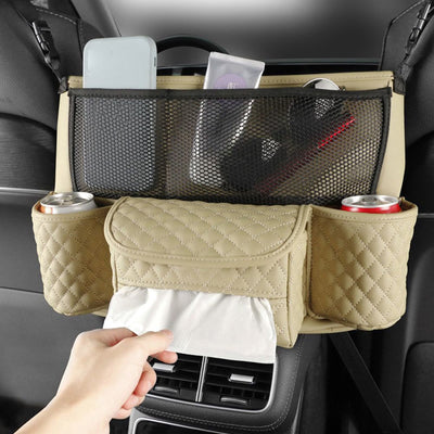 Car Pocket Handbag For Seat Back With Tissue Purse Holder