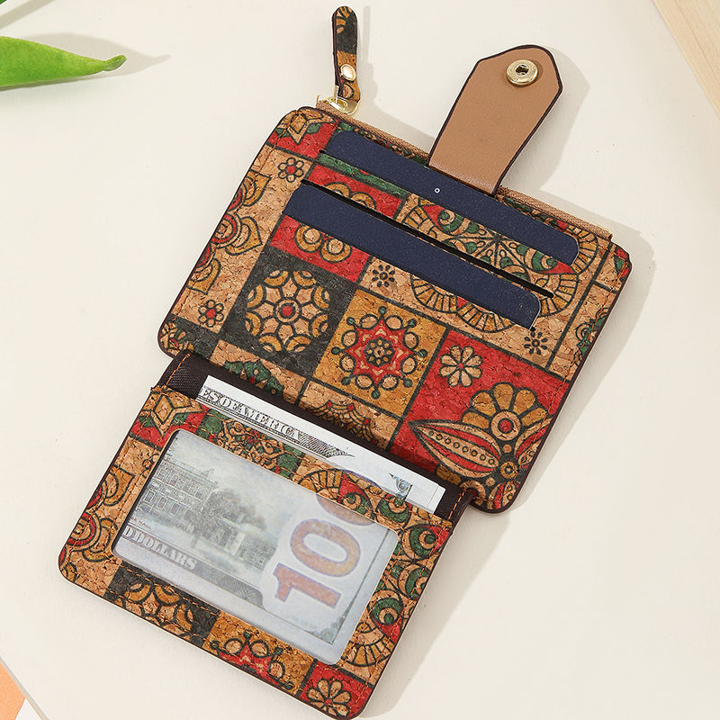 Vintage Bohemian Small Wallet Eco-Friendly Ultra Thin Card Bag